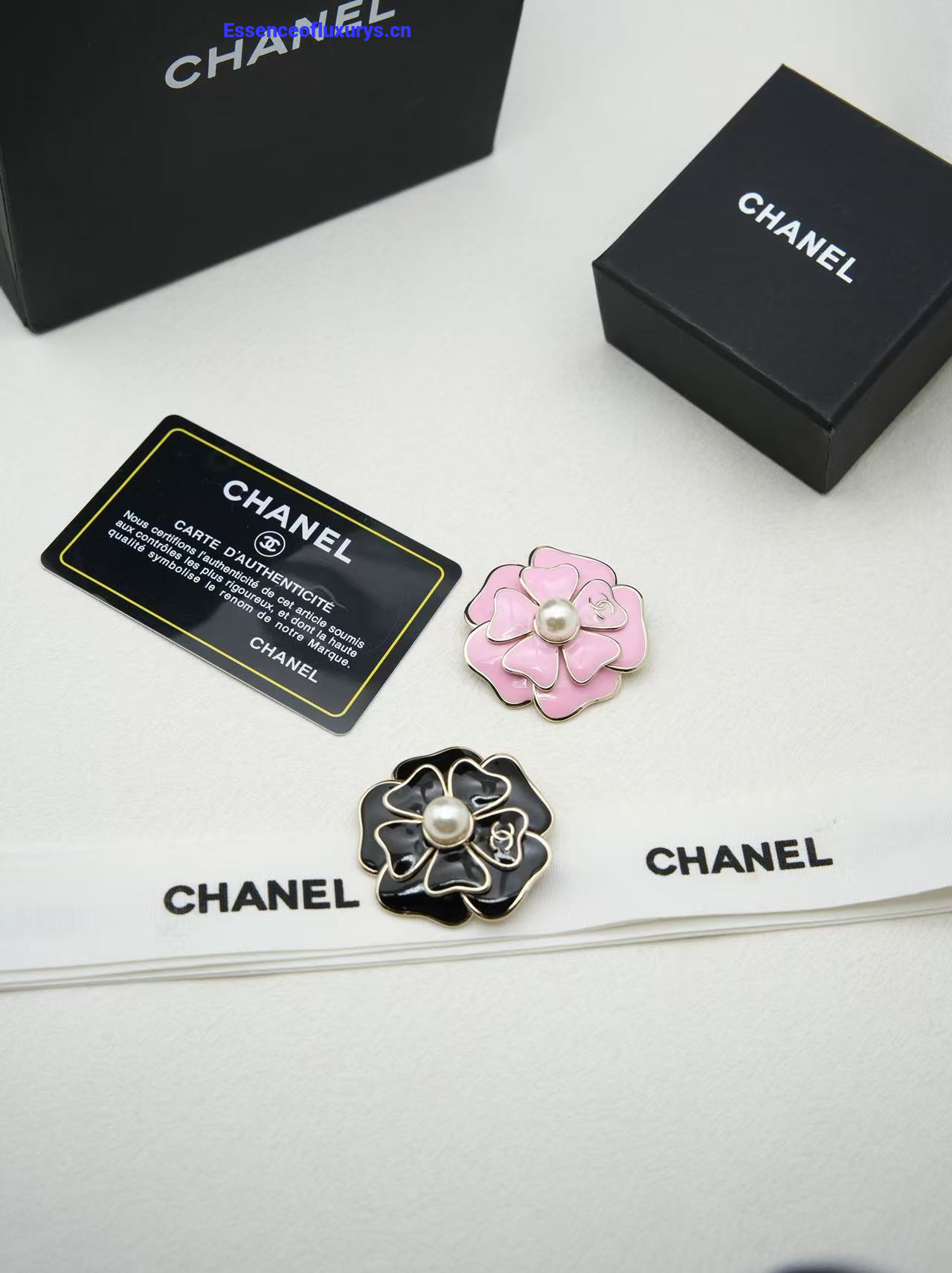 Chanel CC Camellia Flower Brooch