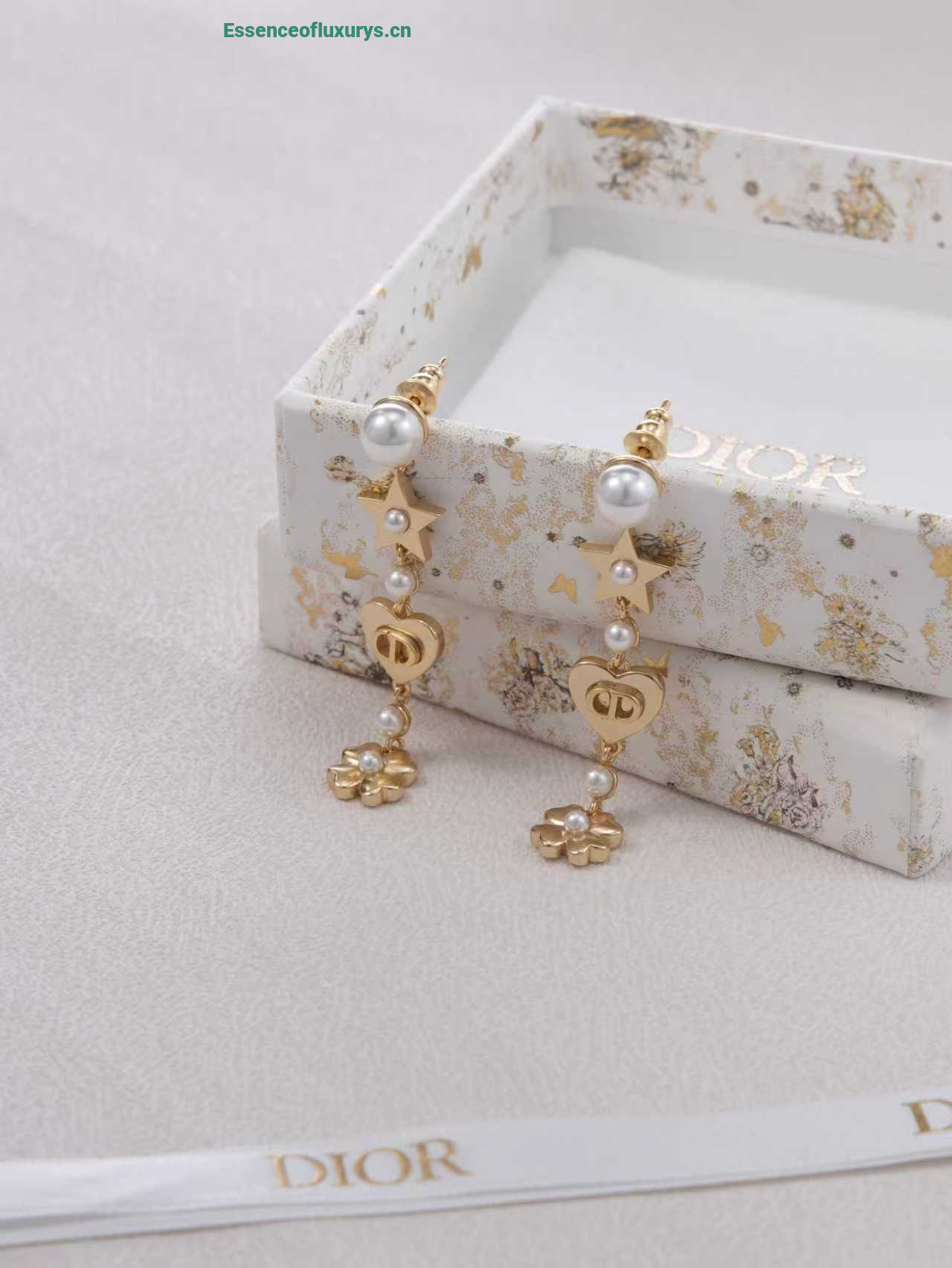 Dior Tribales Gold Metal Earrings