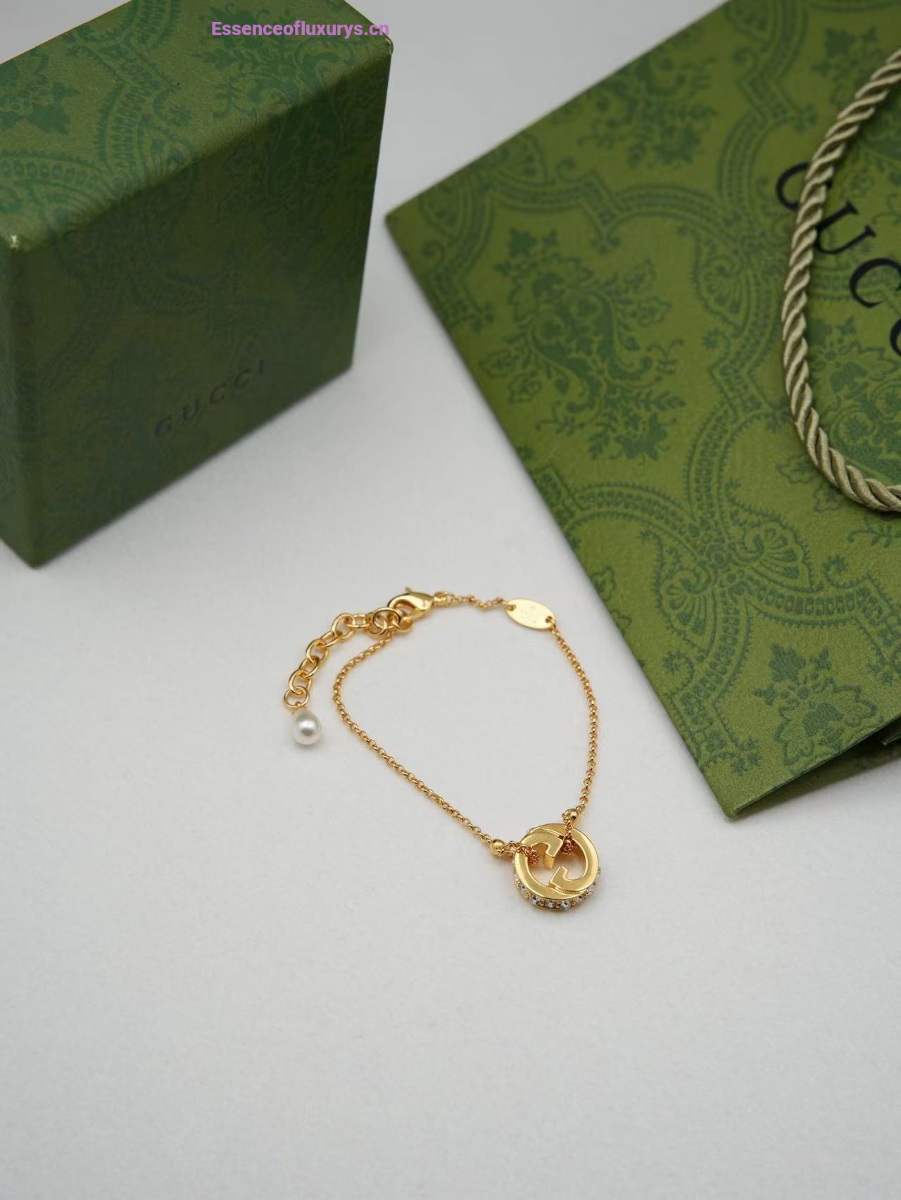 Gucci Blondie Charm Crystal Bracelets