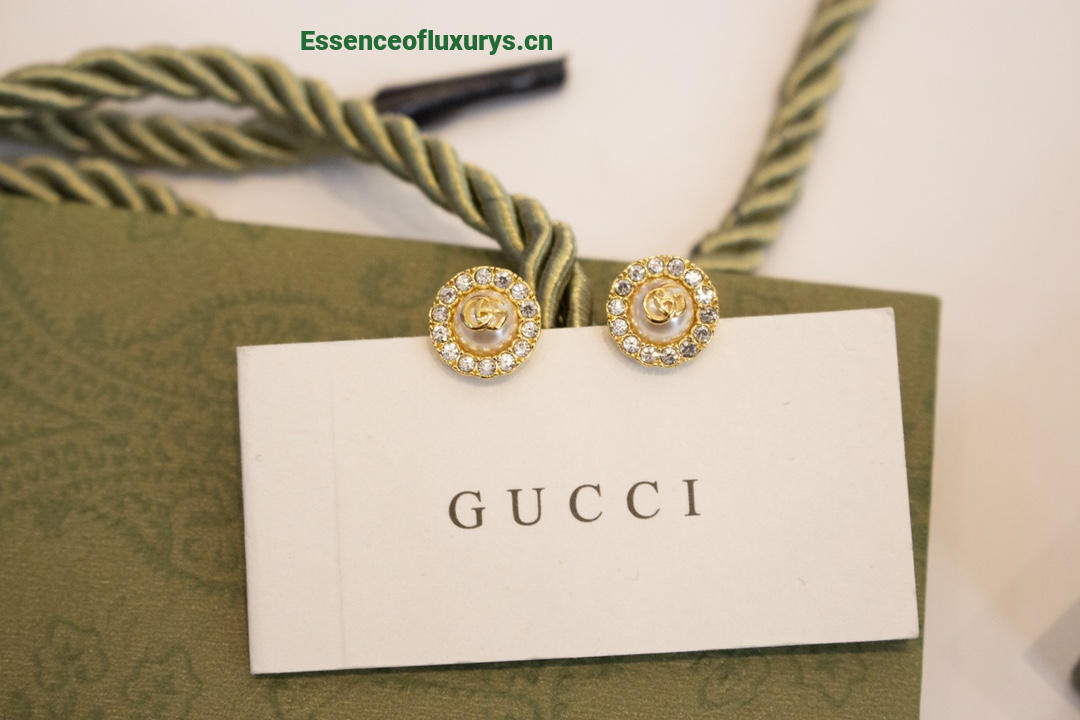 Gucci GG Marmont Flower Stud Earrings