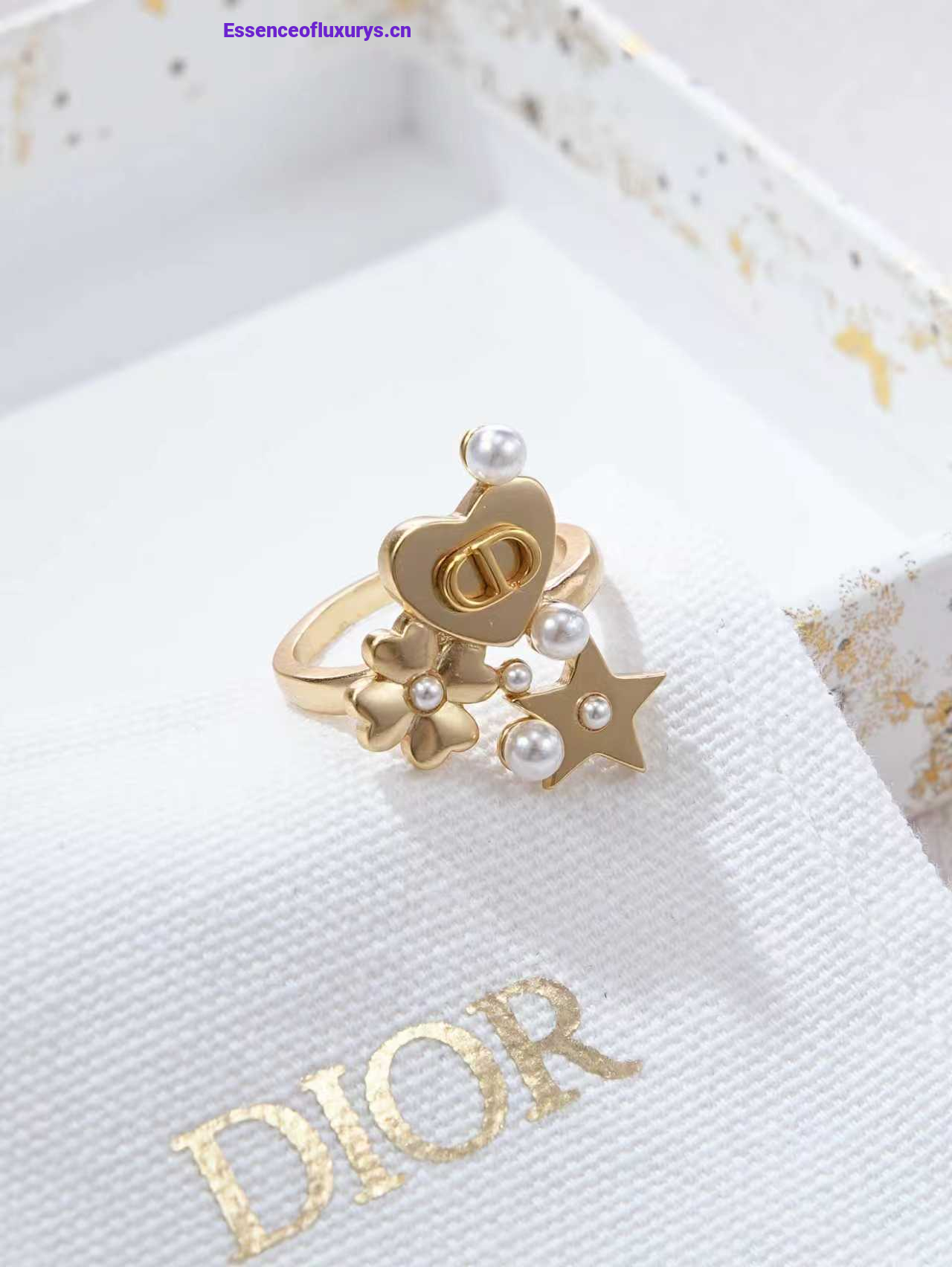 Dior Petit CD Gold Metal Earrings