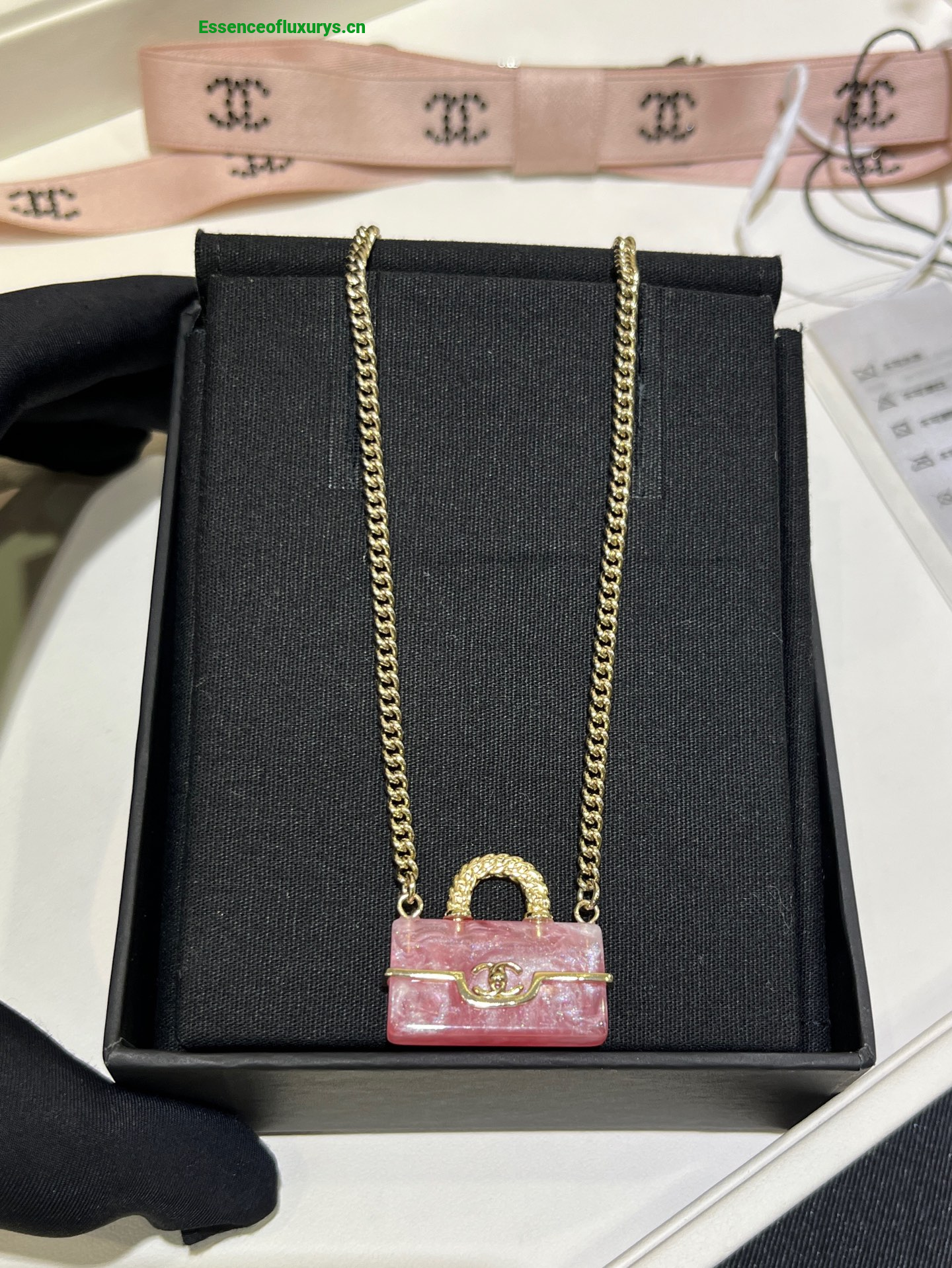 Chanel Iconic Bag Pendant Necklaces
