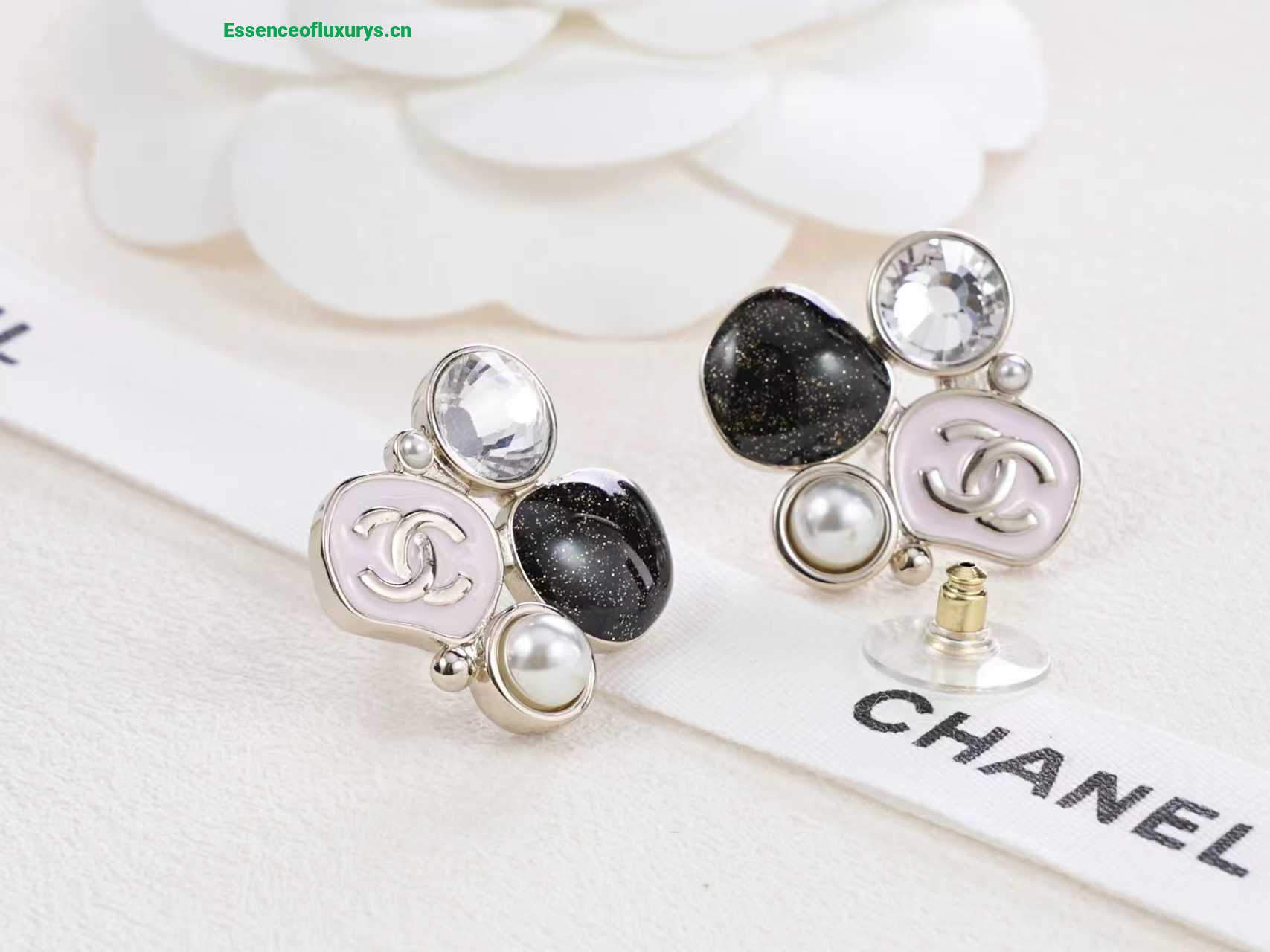 Chanel CC Logo Earrings