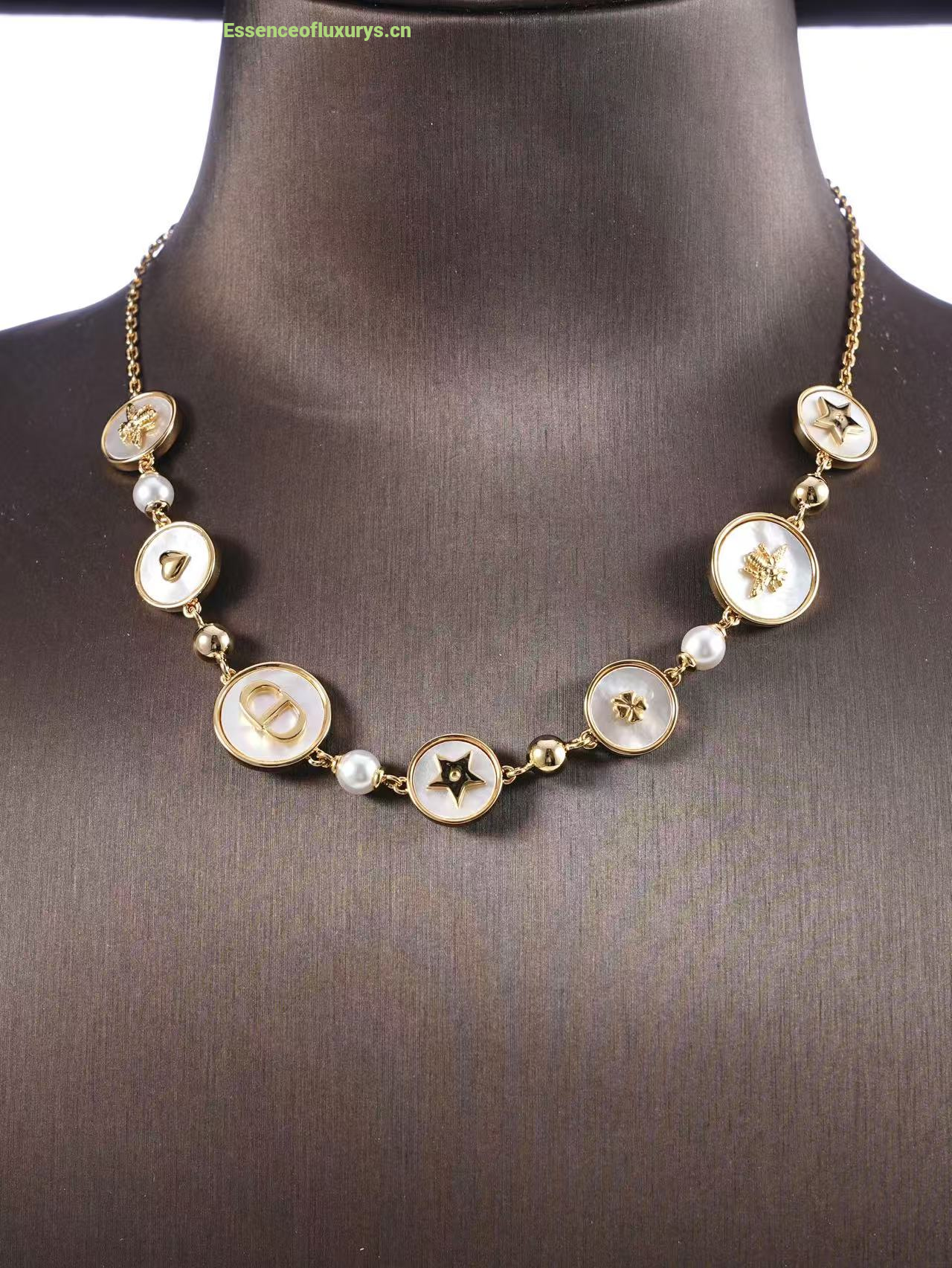 Dior D Luck Choker Necklaces