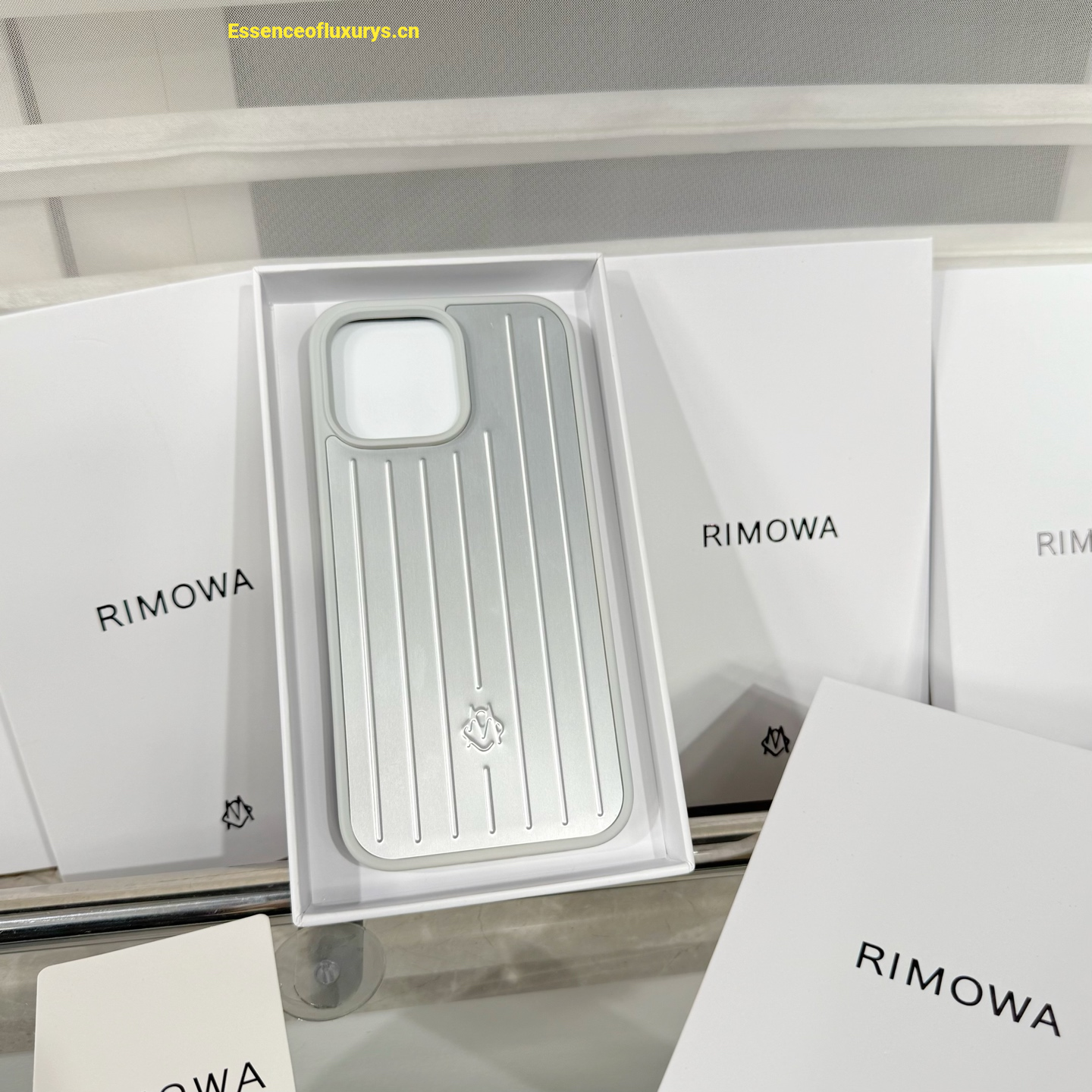 Rimowa Plastic iPhone 16 Case Silver