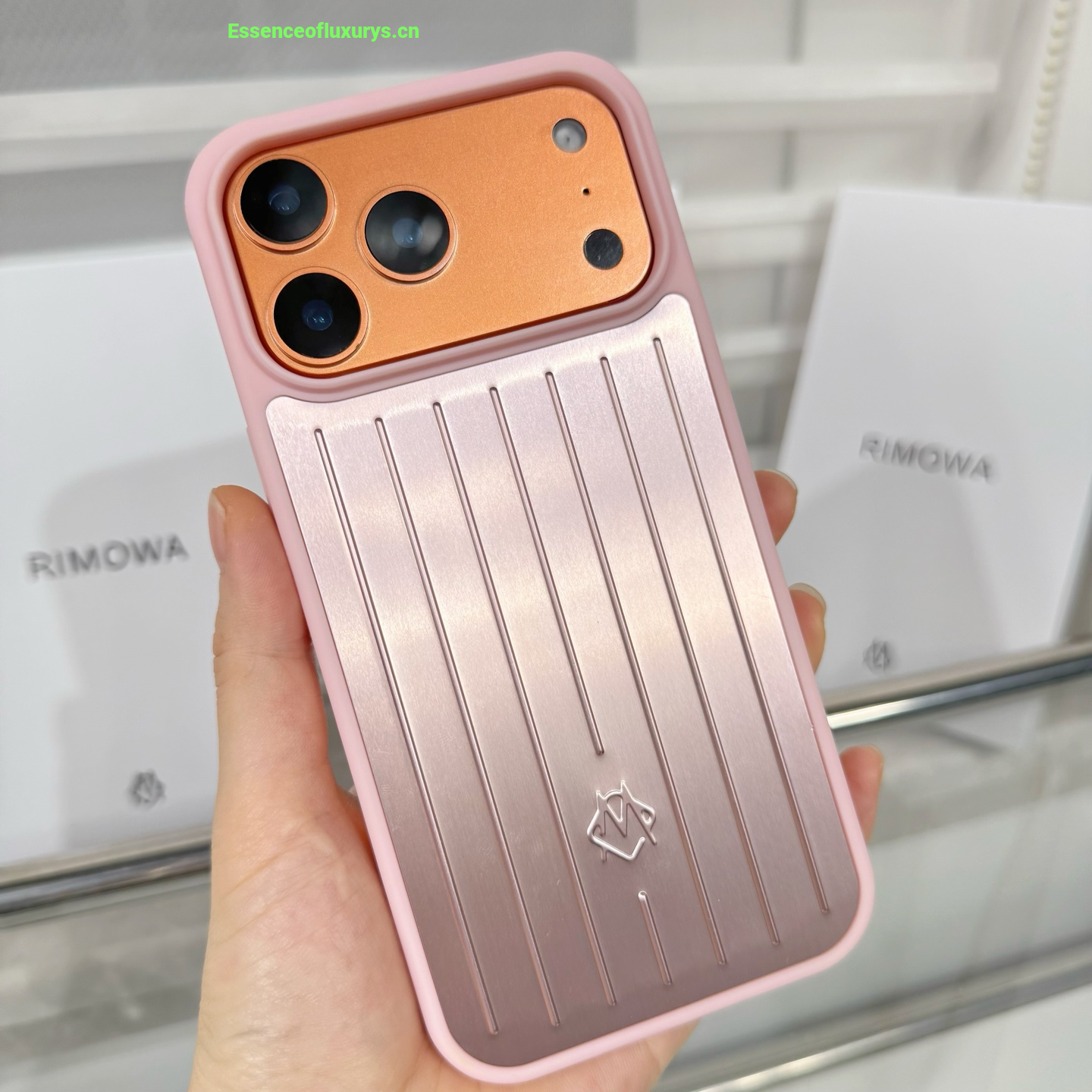 Rimowa Plastic iPhone 17 Case Pink