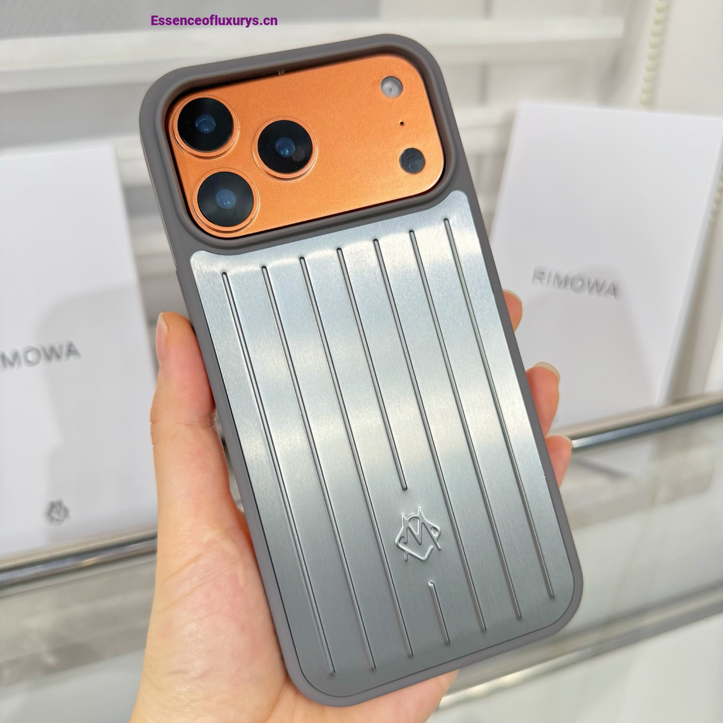 Rimowa Plastic iPhone 17 Case Silver