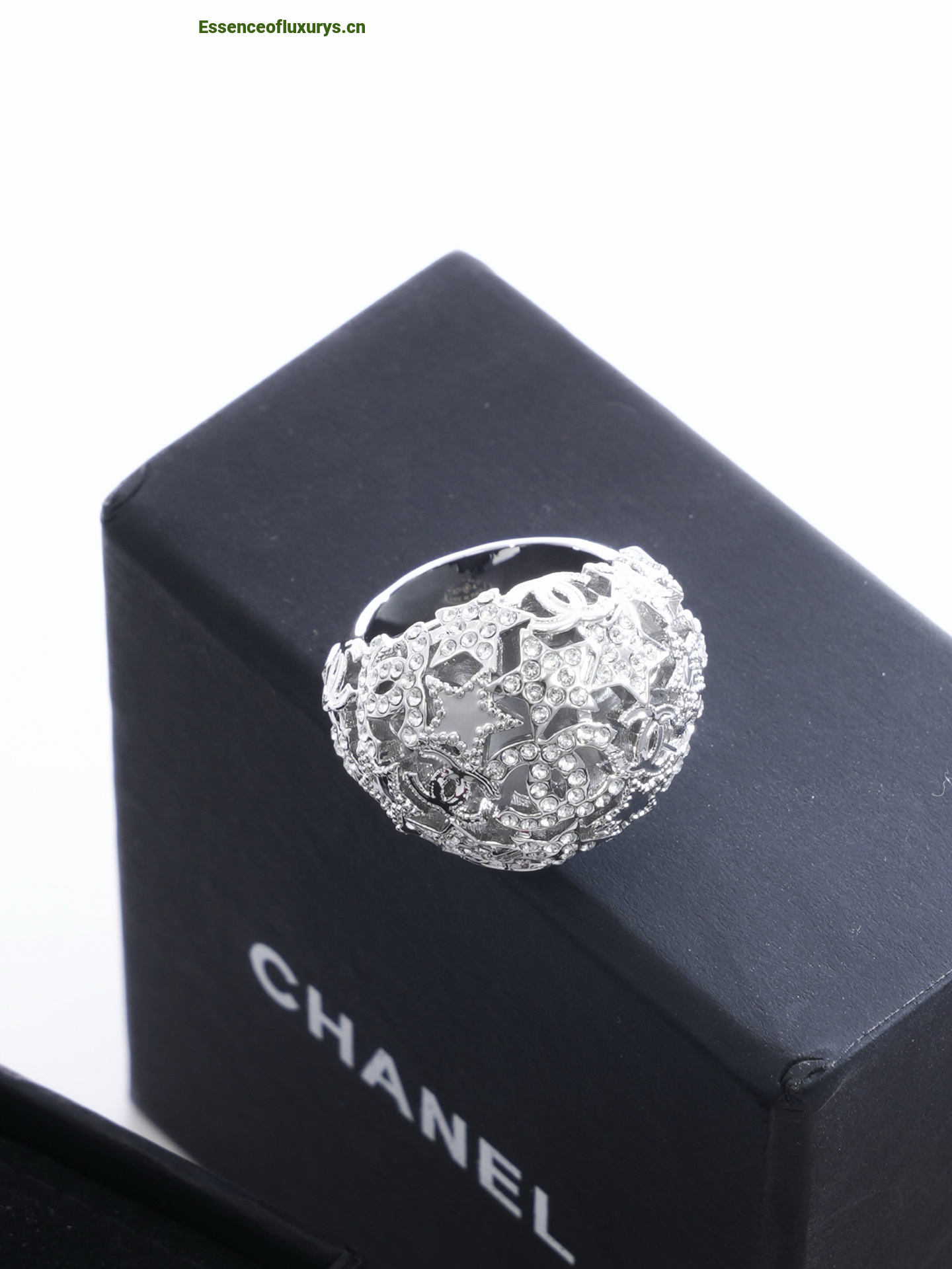 Chanel Multi Crystal CC and Star Rings