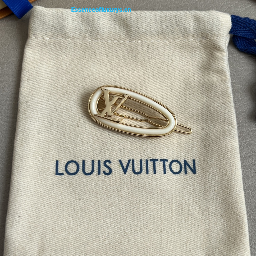 Louis Vuitton My LV Chain Hair Clip White