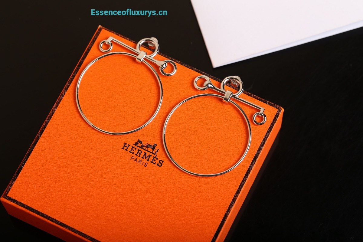 Hermes Mors De Bride Pendant Earrings