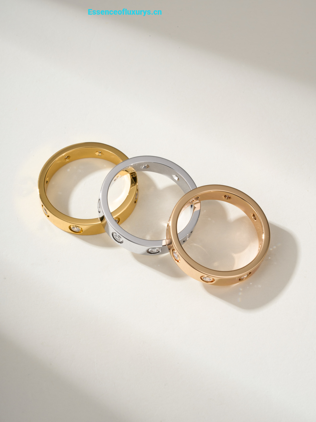 Cartier Love Wedding Diamond Rings