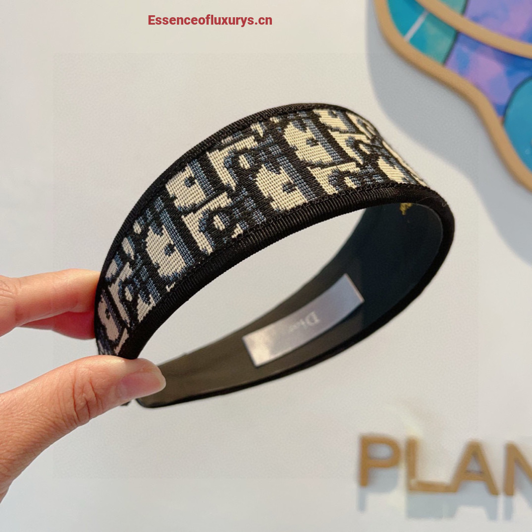 Dior Black Dior Oblique Jacquard Headband