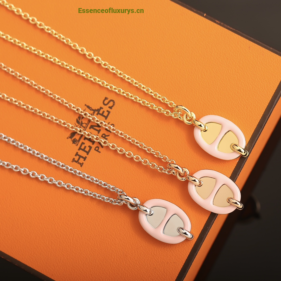Hermes Mini Maillon Pendant Necklaces