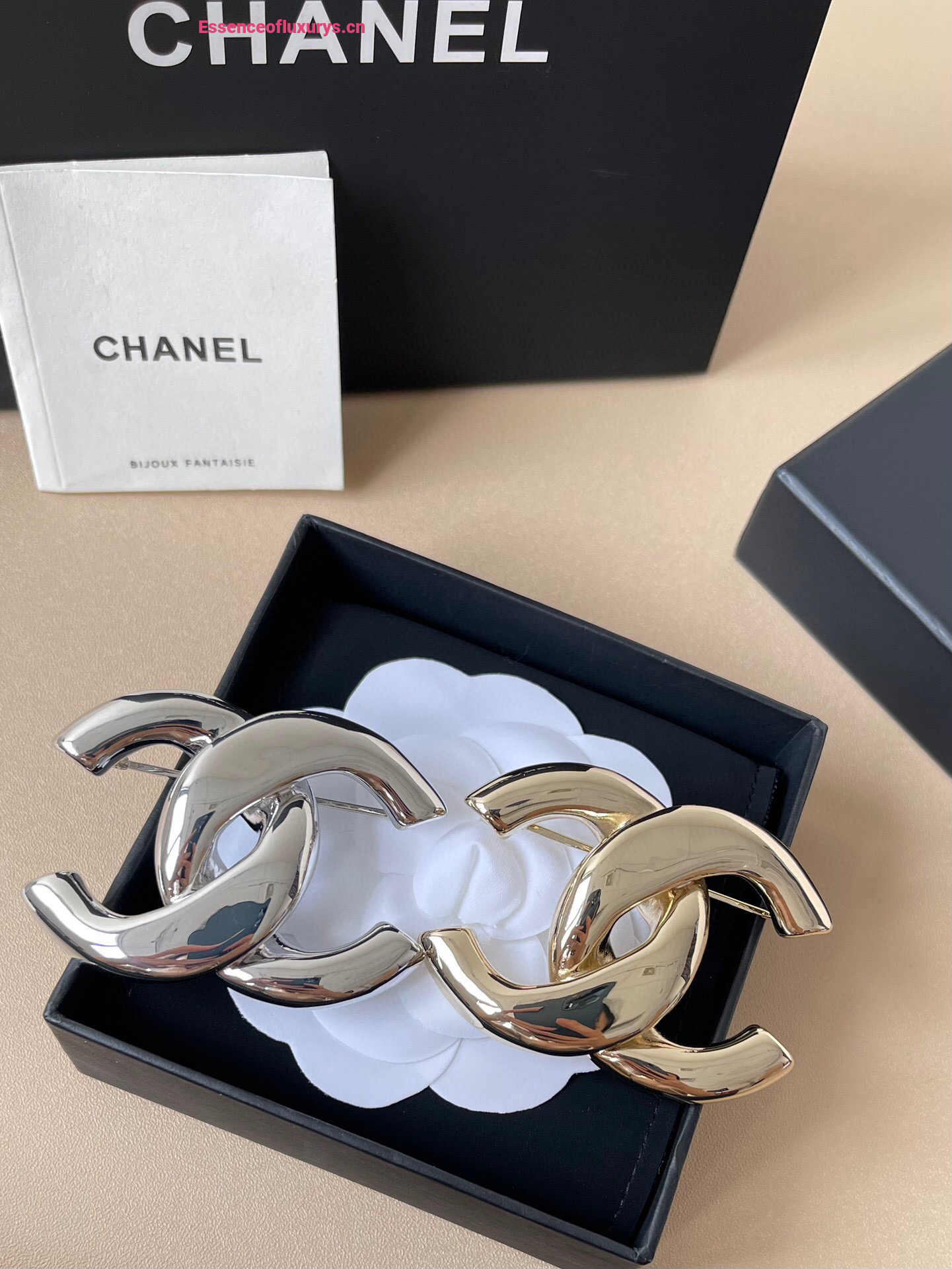 Chanel CC Logo Brooch