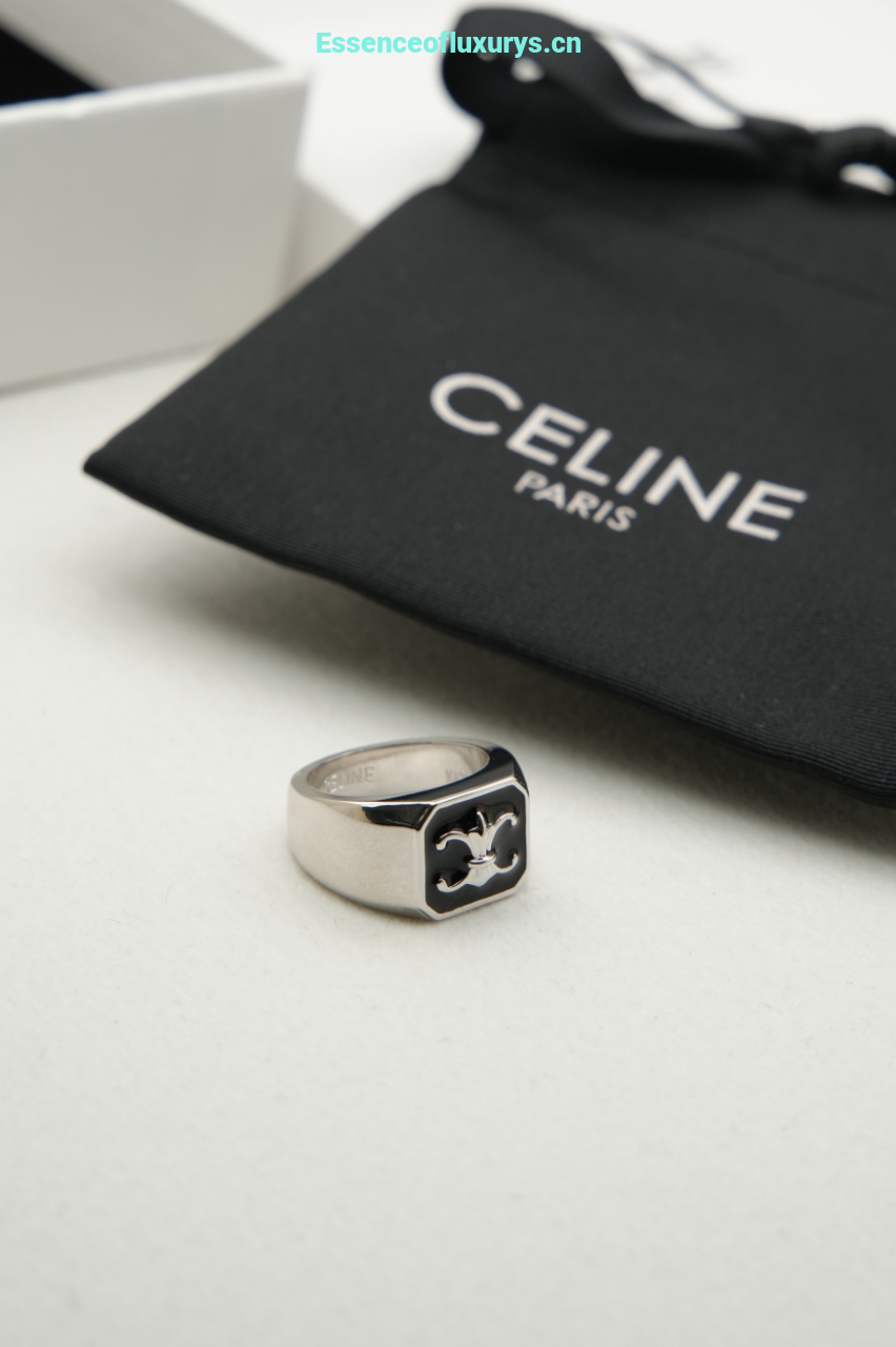 Celine Triomphe De Lys Signet Rings