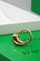 Bottega Veneta Yellow Gold Drop Rings