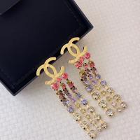 Chanel CC Logo Pendant Earrings