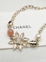 Chanel Gold Metal Flower Bracelets