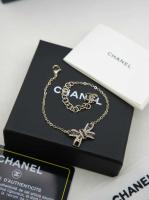 Chanel Crystal Bow Bracelets Black