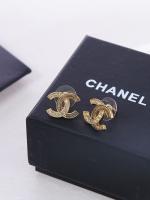 Chanel Crystal CC Logo Earrings