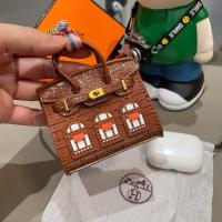 Hermes Birkin Faubourg Mini Bag Charms Brown