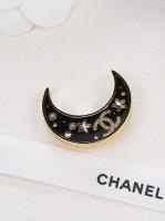 Chanel CC Half Moon Brooch