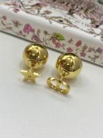 Dior Tribales Gold Metal Earrings