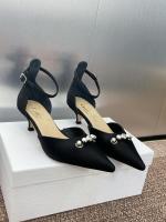 Dior Paris Black Fabric Pumps 35MM