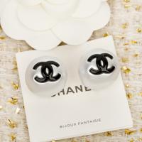 Chanel CC Logo Pearl Earrings