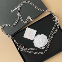 Chanel CC Logo Leather and Chain Belt