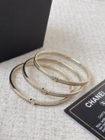 Chanel Gold Metal CC Set Bracelets